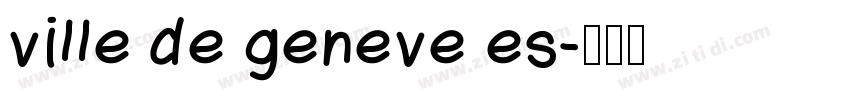 ville de geneve es字体转换